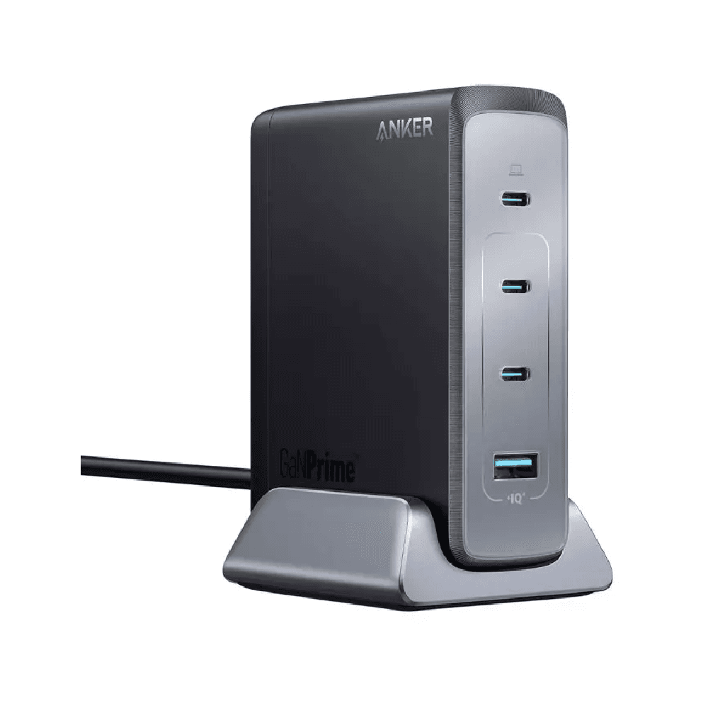 Anker 240W USB-C, Fast Compact 4-Port GaN Charger For MacBook Pro/Air, iPhone, iPad Pro, Dell XPS, Galaxy, Pixel, Apple Watch