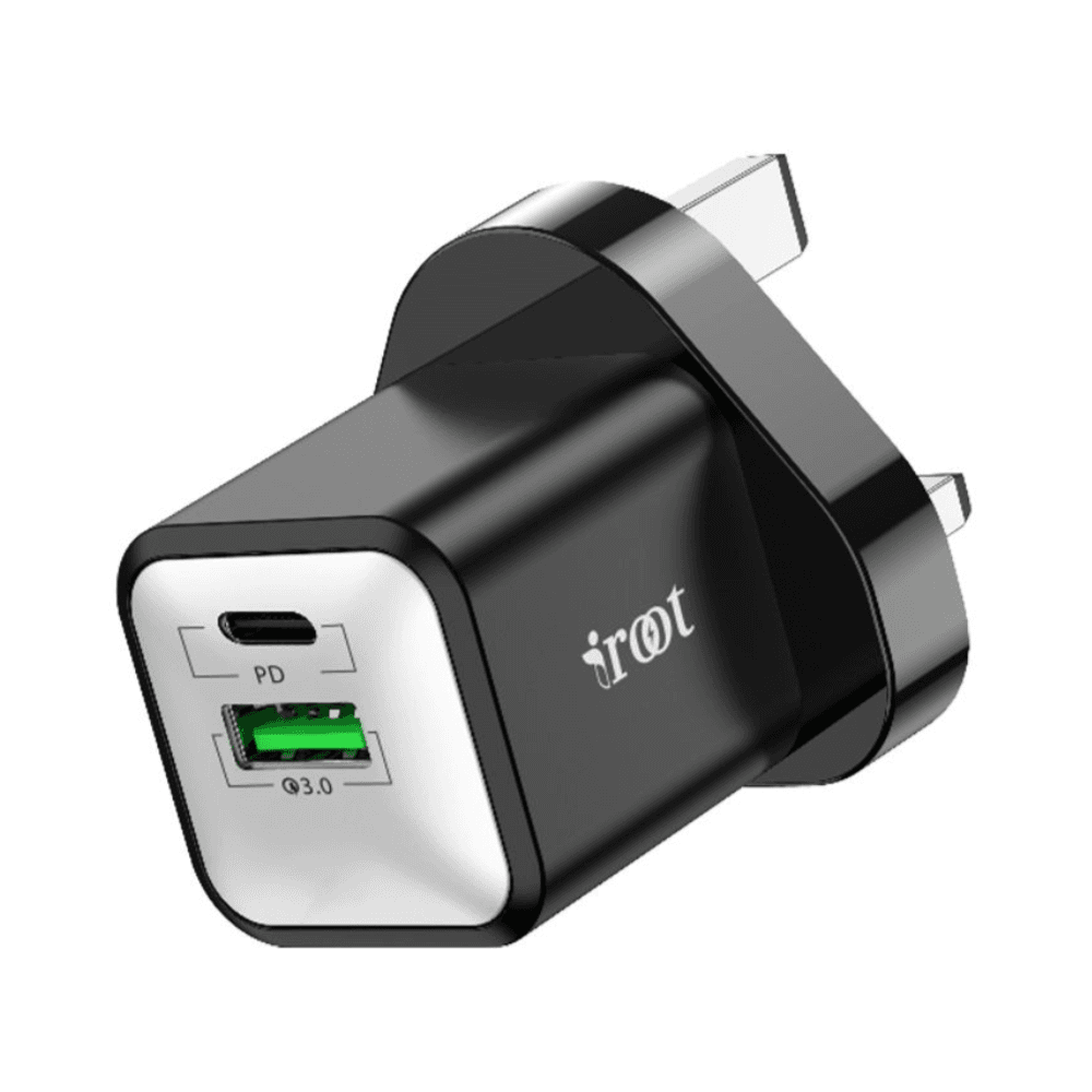 iroot 20W USB C Fast charging Dual Adapter