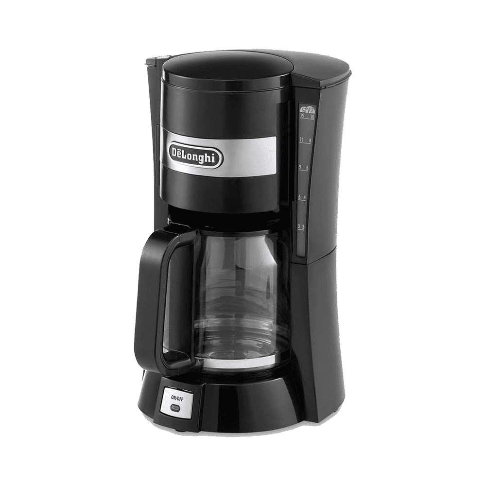 De'Longhi ICM15211 1.25L 900W Electric Coffee Maker with 10 Cups Capacity Black