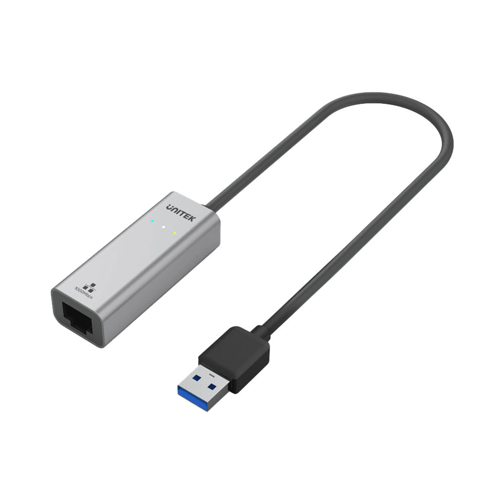 وصلة يونيتك لتحويل مدخل USB الى مدخل انترنت Ethernet / طول 30Cm
