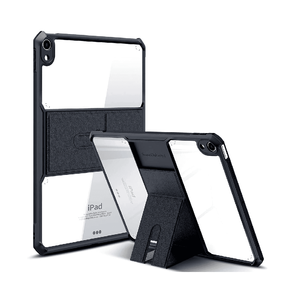 Xundd Magnetic Stand Back Cover For iPad 10.9 Inch 2022 Clear Black