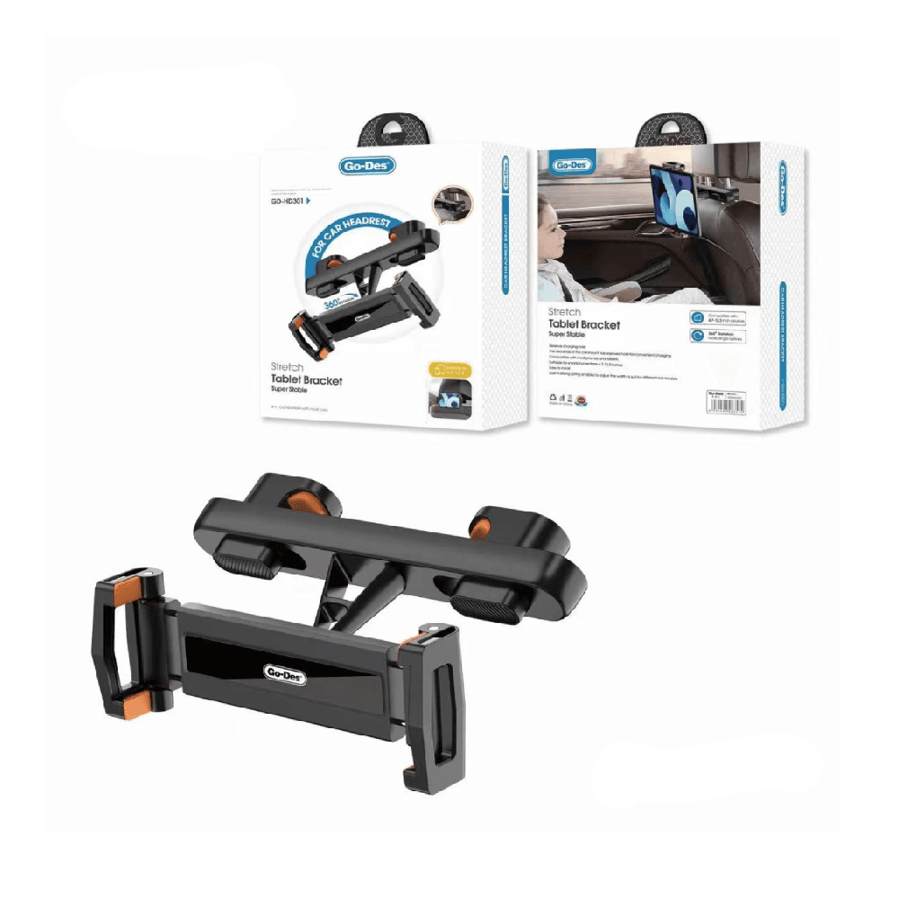 Go Des GD-HD301 Automatic Mechanism Back Seat Vehicle Tablet Holder
