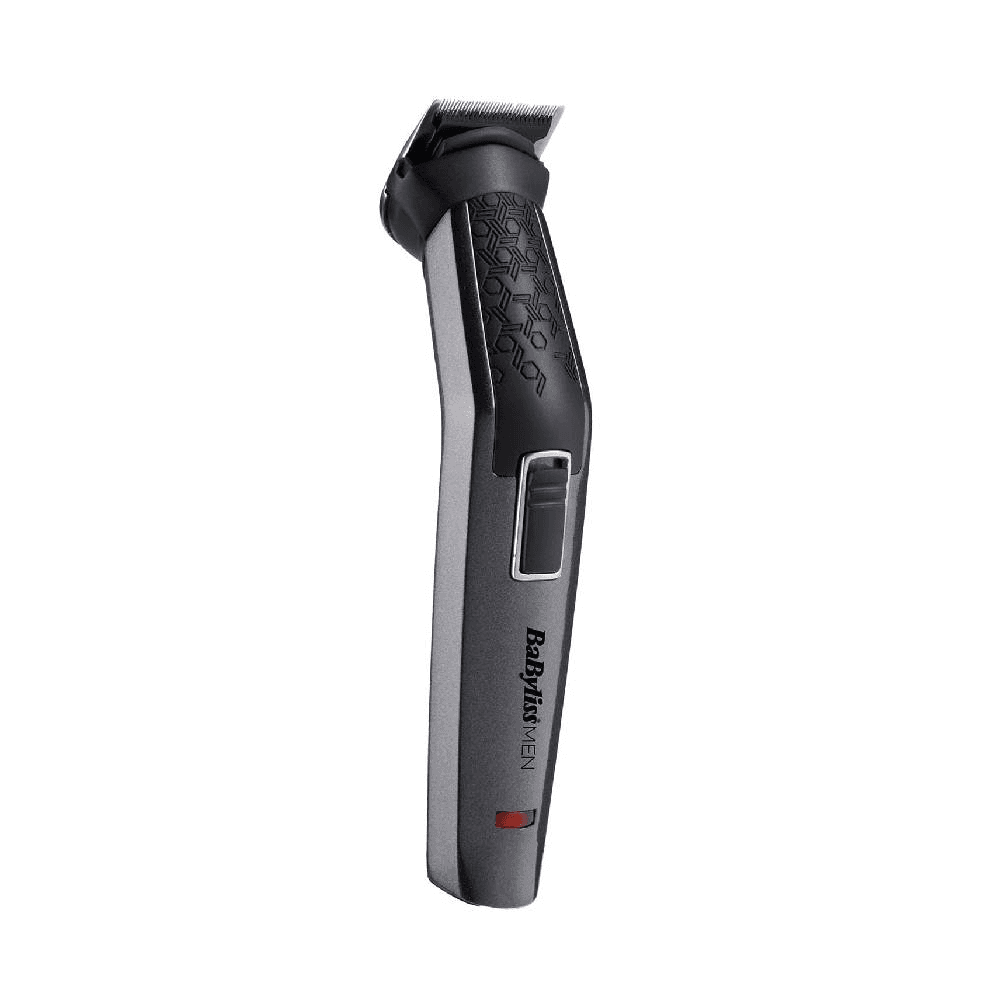 BaByliss Carbon Titanium 10-in-1 Multi Trimmer For Men | 200 grams Lightweight Design | High Power 60 Minutes Cordless Use | Attachments For Multiple Body Hair Trim & Washable Heads | MT727SDE (Black)