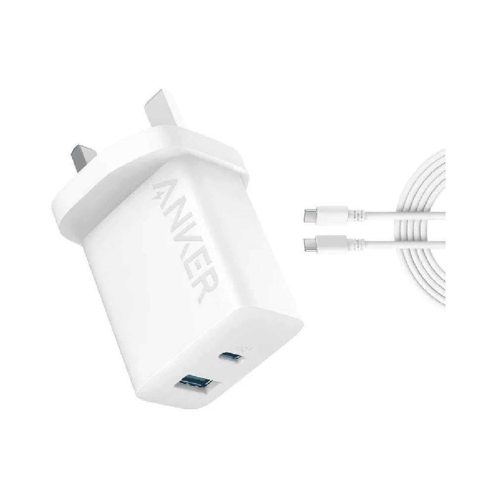 Anker B2348 20W Dual Port High Speed Charger With USB-C Cable 1.5m