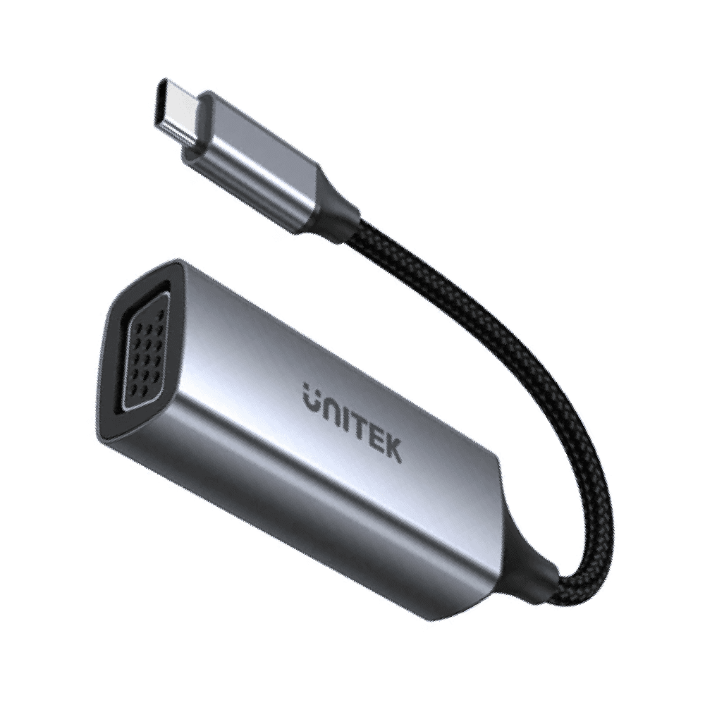 Unitek USB-C to VGA 1080P Full HD Adapter with Nylon-Braided Cable
