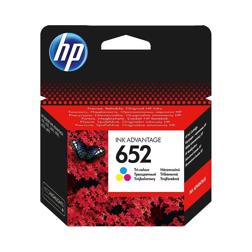 HP 652 Ink Tri-Color Cartridge