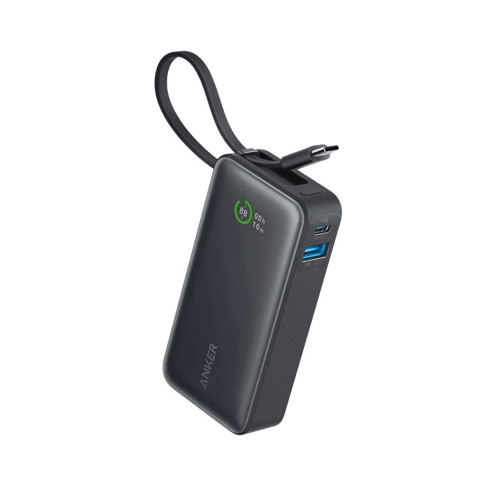Anker Nano 10000mAh 30W Built-In USB-C Cable Power Bank