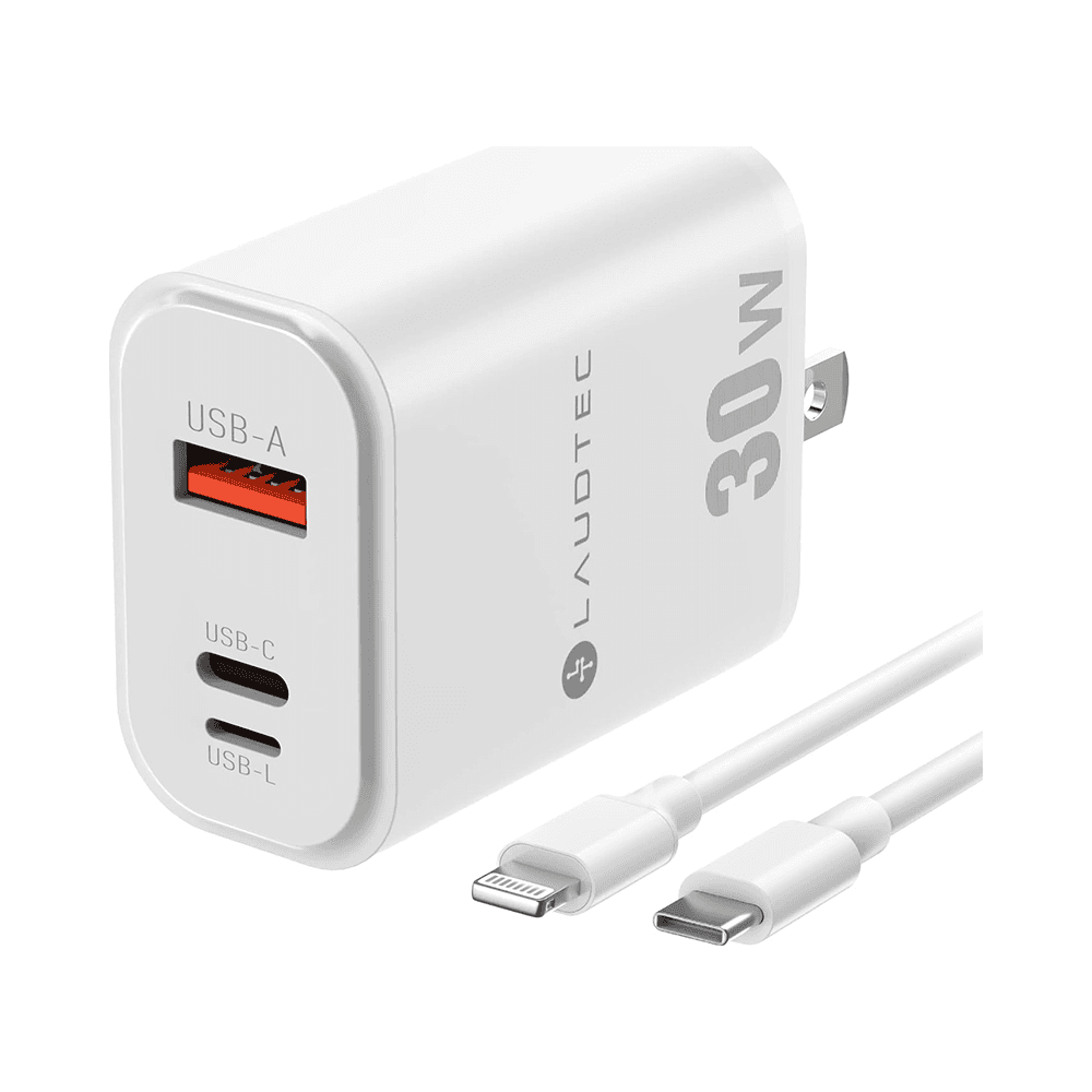 30W Quick Charge Wall Charger with 3 Ports PD QC 
