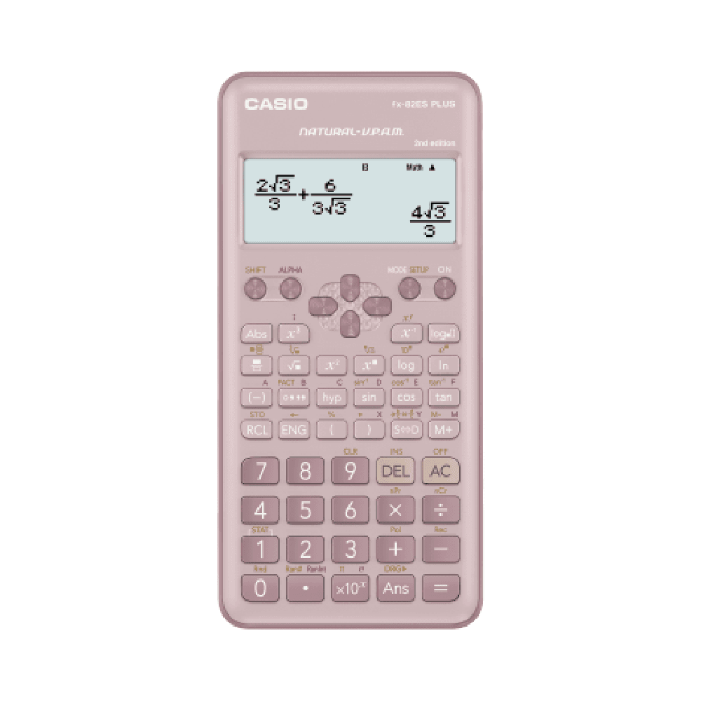 Casio Calculator Fx-82Es Plus Pink