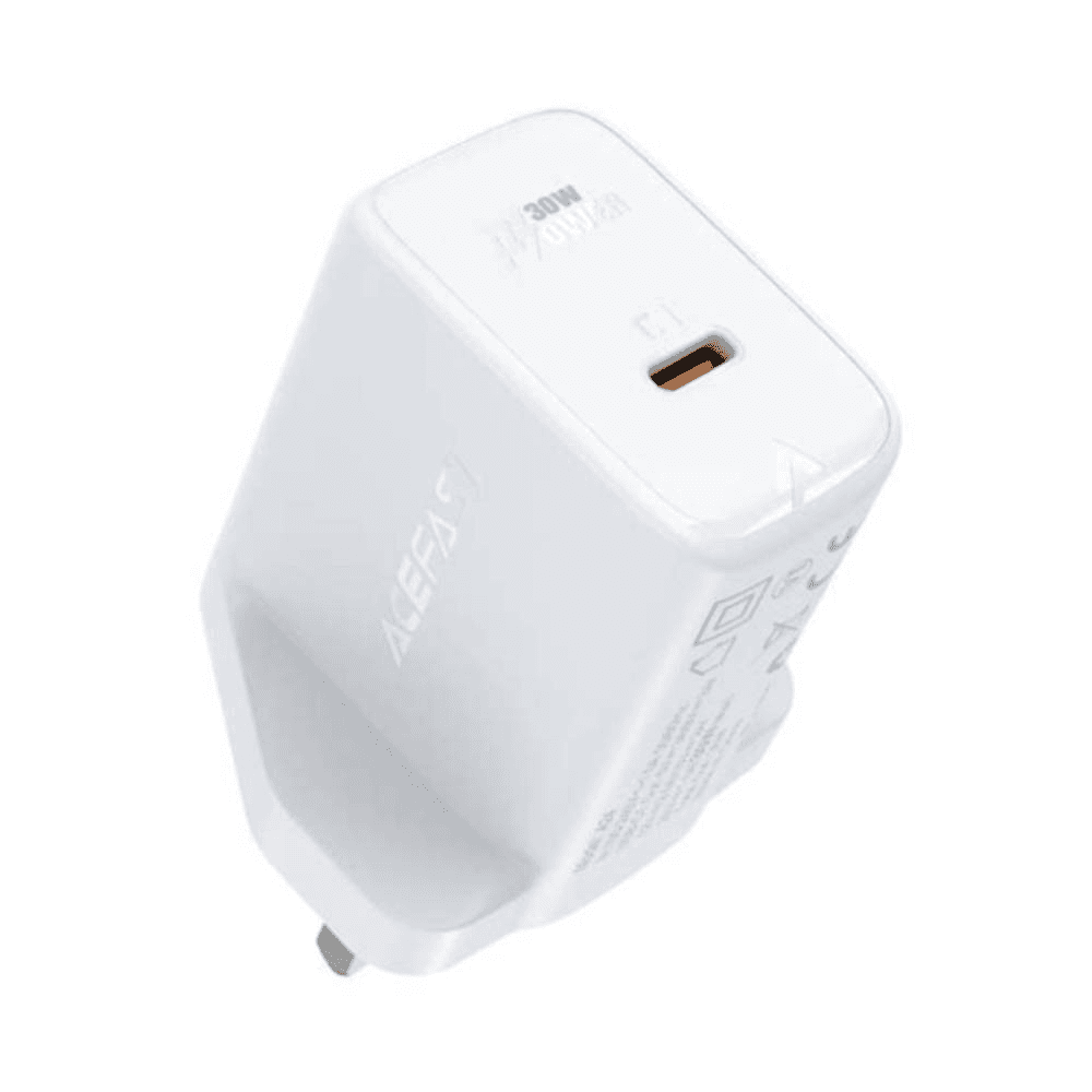 أيسفاست شاحن حائط سريع A24 PD30W بمنفذ يو اس بي - سي وقابس UK