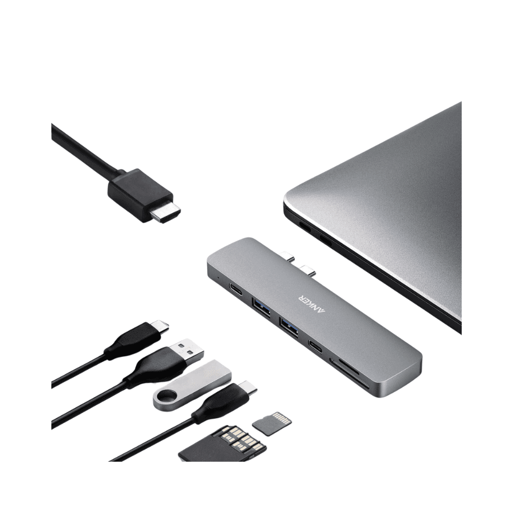 Anker PowerExpand 7-in-2 USB-C Hub A8371HA1 Gray