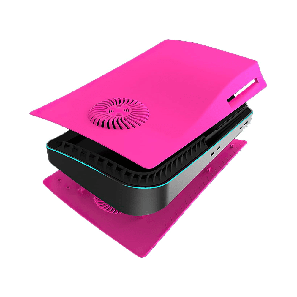 Faceplate Disc Edition Console Shell with Cooling Vents Cover For PS5 Nova Pink