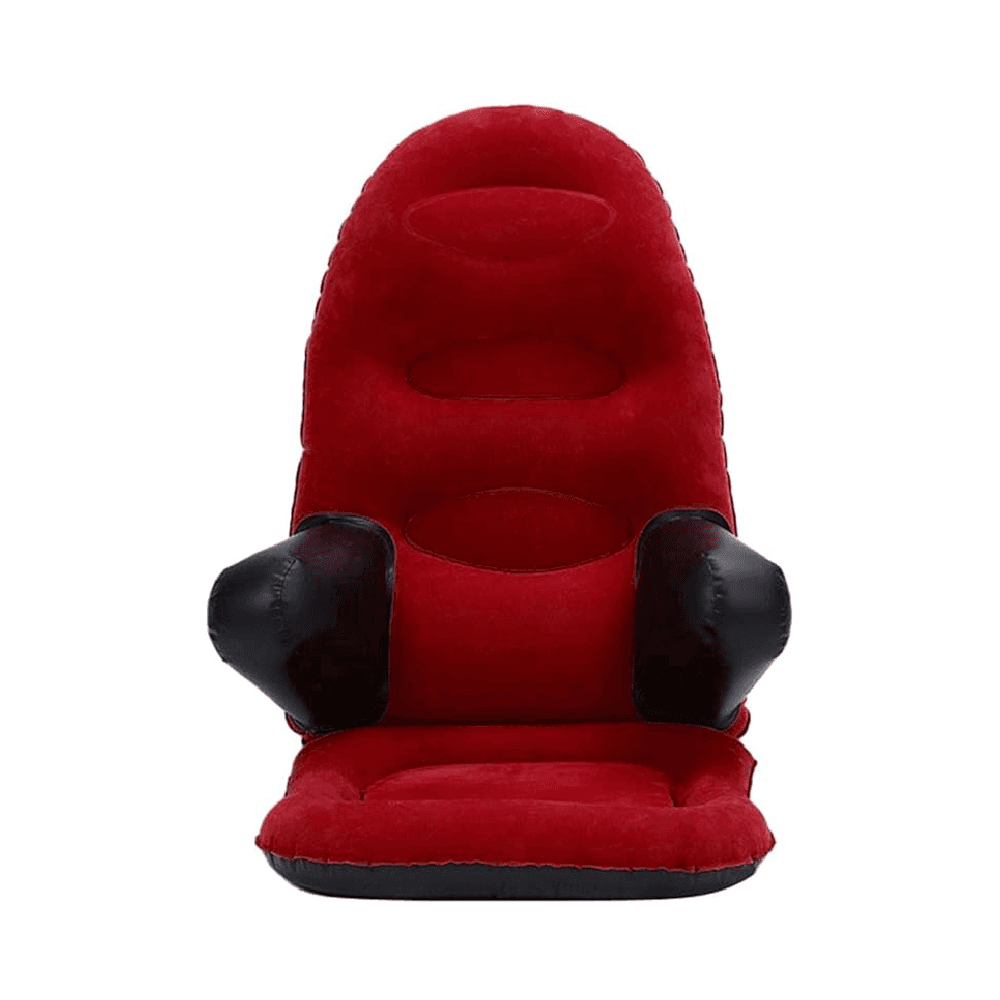 Adult Beach Lounge Chair With Air Pump,indoor And Outdoor - Red