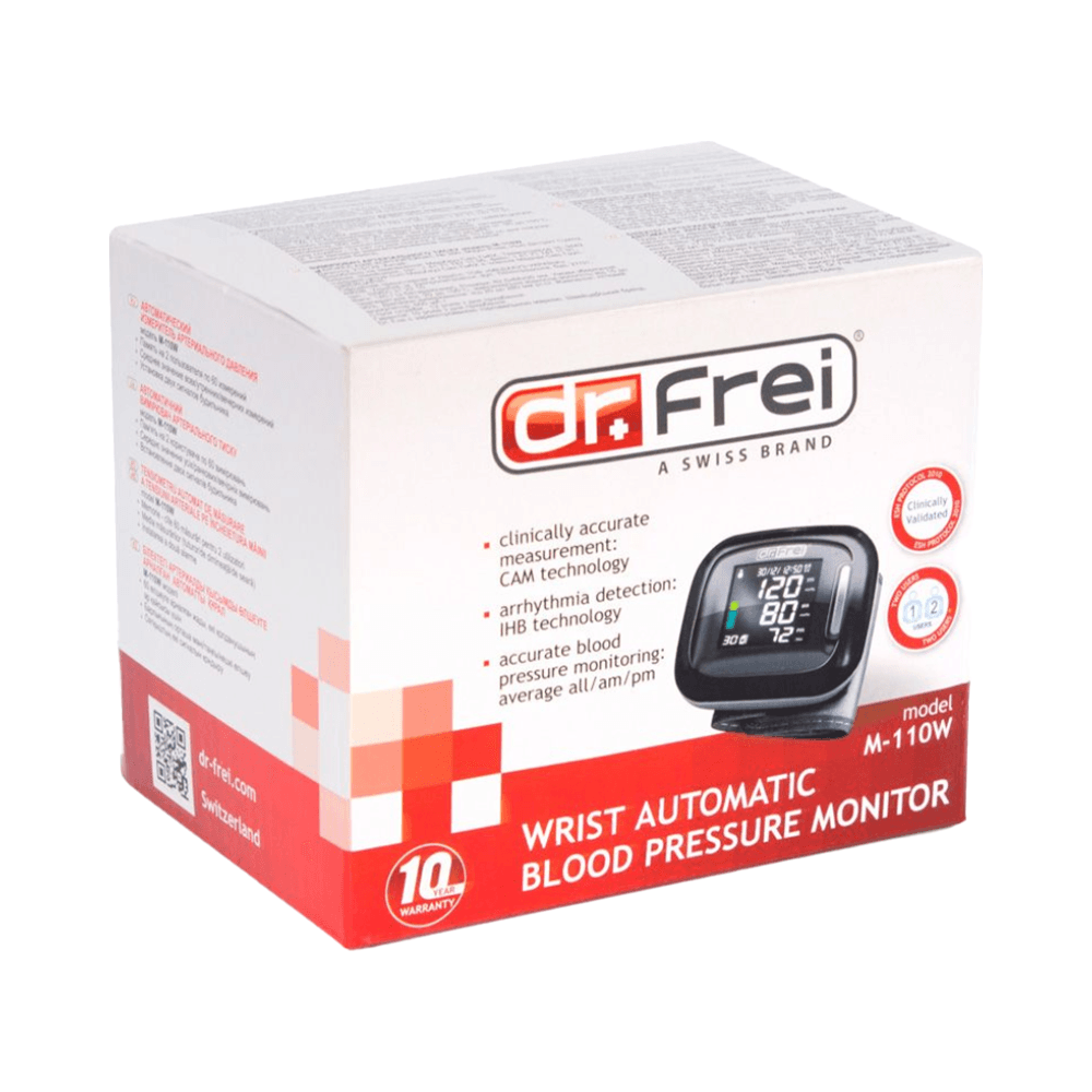 Dr. Frei M-110W Automatic Wrist Blood Pressure Monitor Black