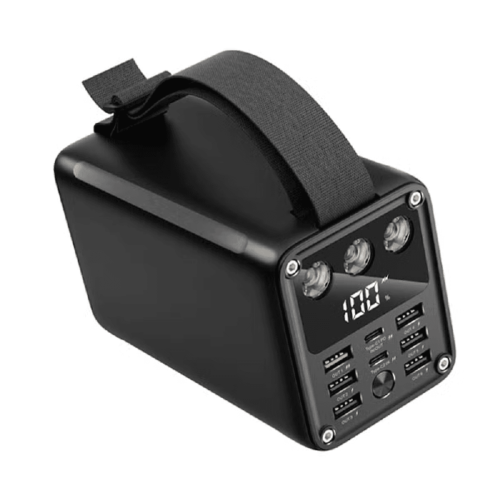 Xundd Xdch 038 60000mAh Powerbank With 7 Output & 2 Input Black