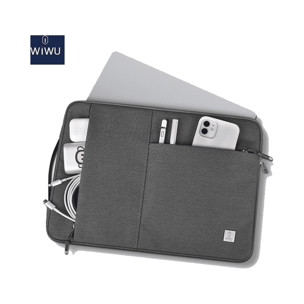 Wiwu Alpha Slim Sleeve Bag For 13.3 Inch Laptop Gray