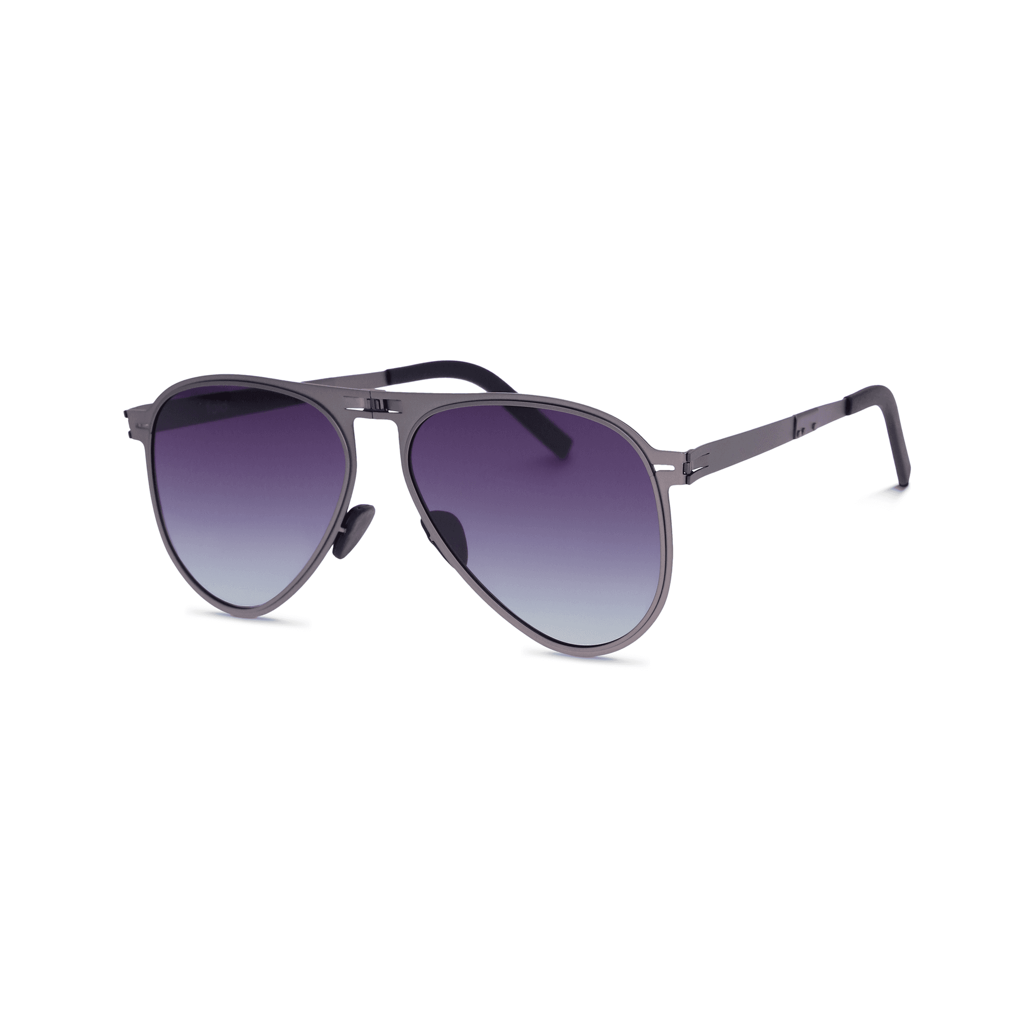 Sky Gunmetal On Grey Gradient Sunglasses