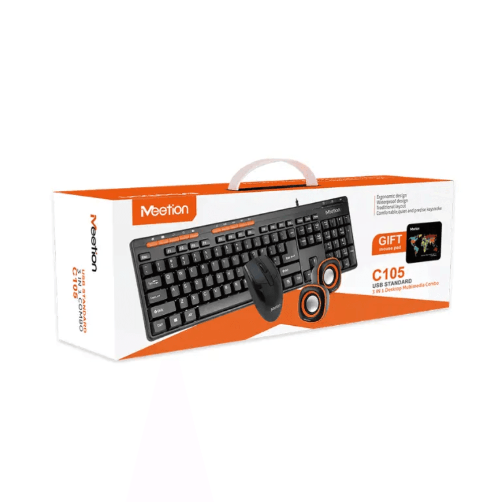 Meetion C105 USB Standard 3-in-1 Desktop Multimedia Combo