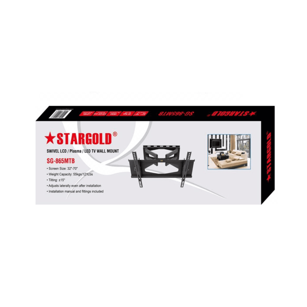 ستار جولد حامل تلفزيون SG-865 MTB مع ميل ثابت شاشة 32-70 إنش