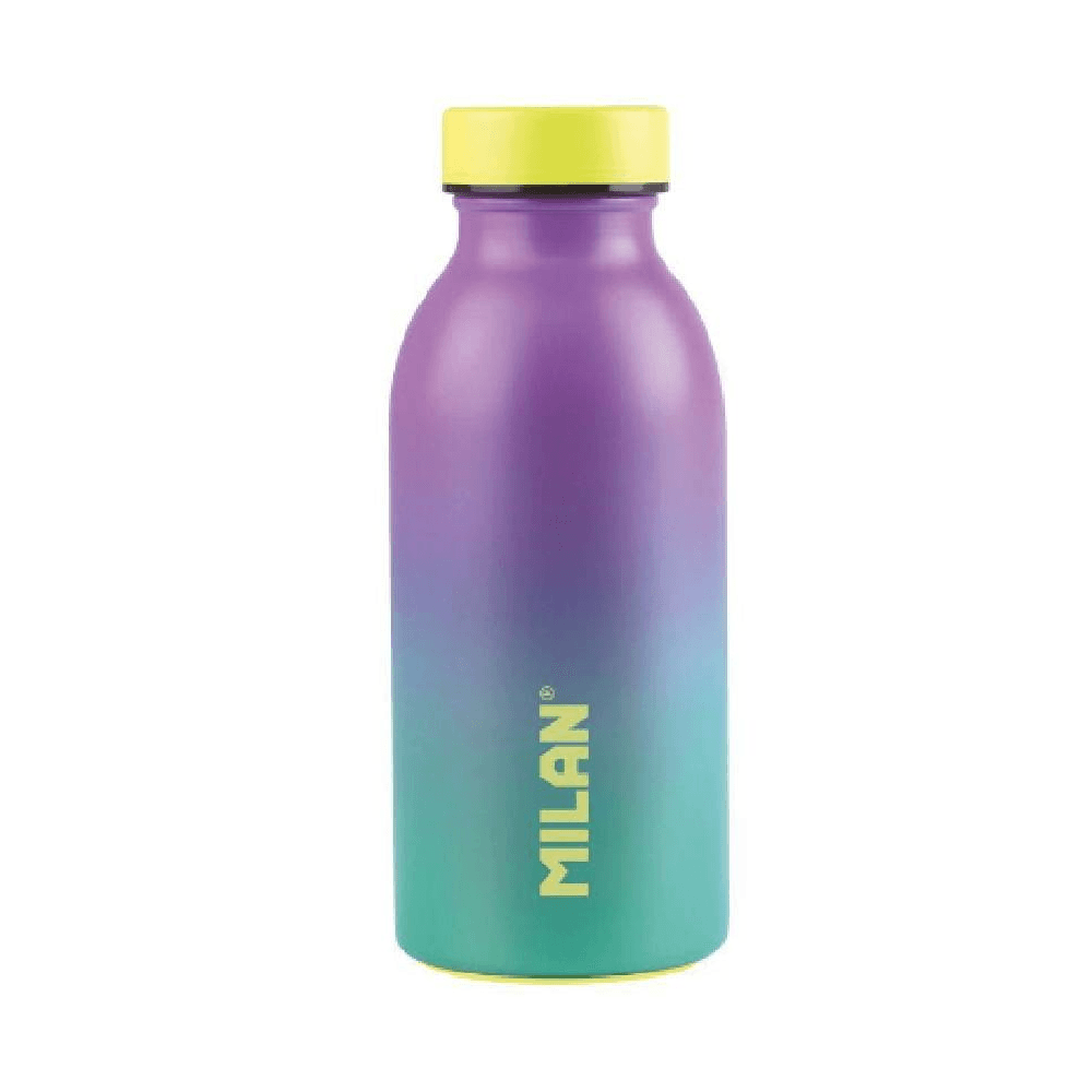 Milan Stainless Steel Bottle 345ml Isothermal Turquoise- Lilac Sunset Series