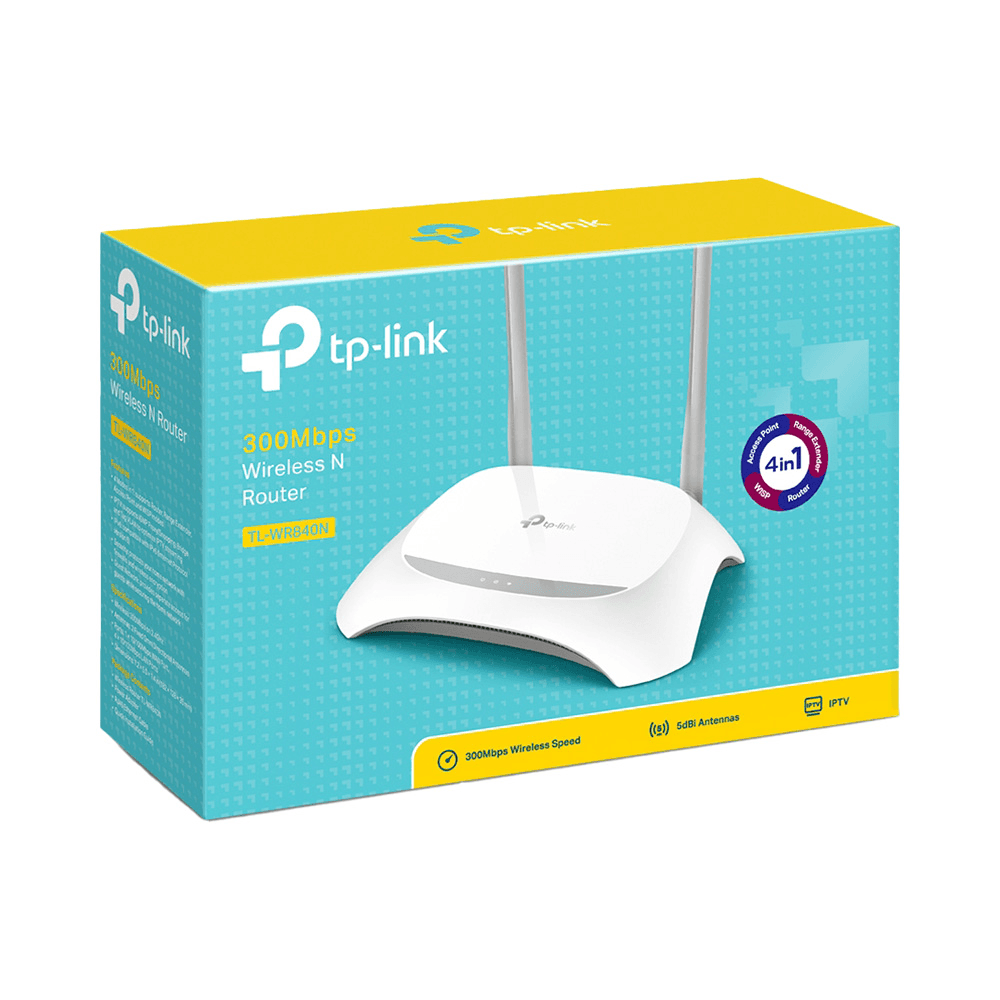 Tp-Link Wi-Fi Router 300Mbps Tl-Wr 840N