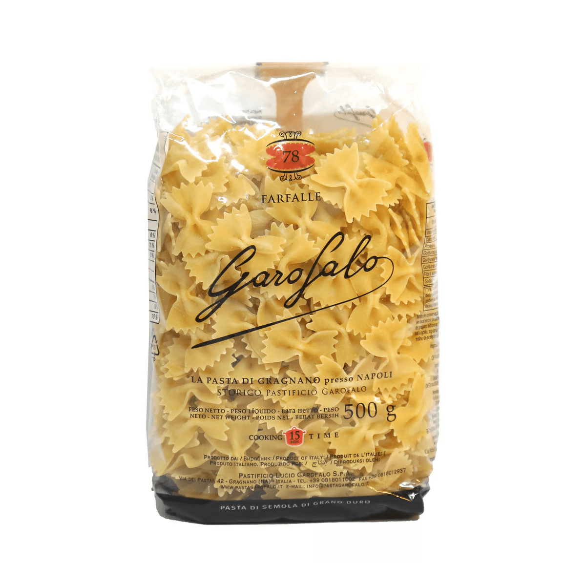 Garo.Farfalle Pasta 78 500G