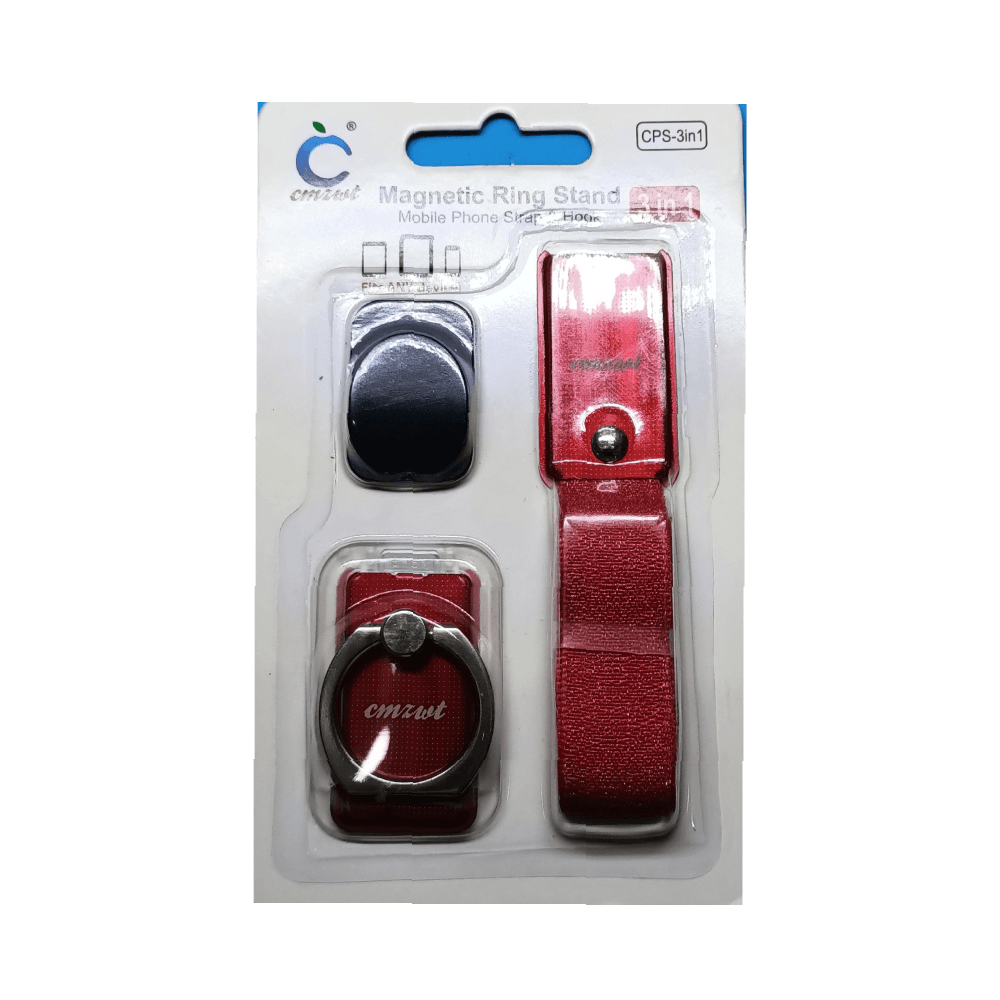 Cmzwt Magnetic Ring Stand Mobile Phone Holder Red