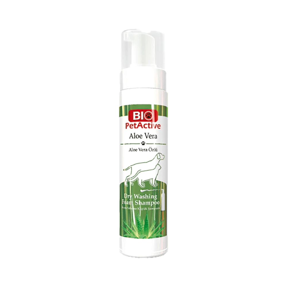 Bio PetActive Aloe Vera Dog & Cat Dry Foam Shampoo 