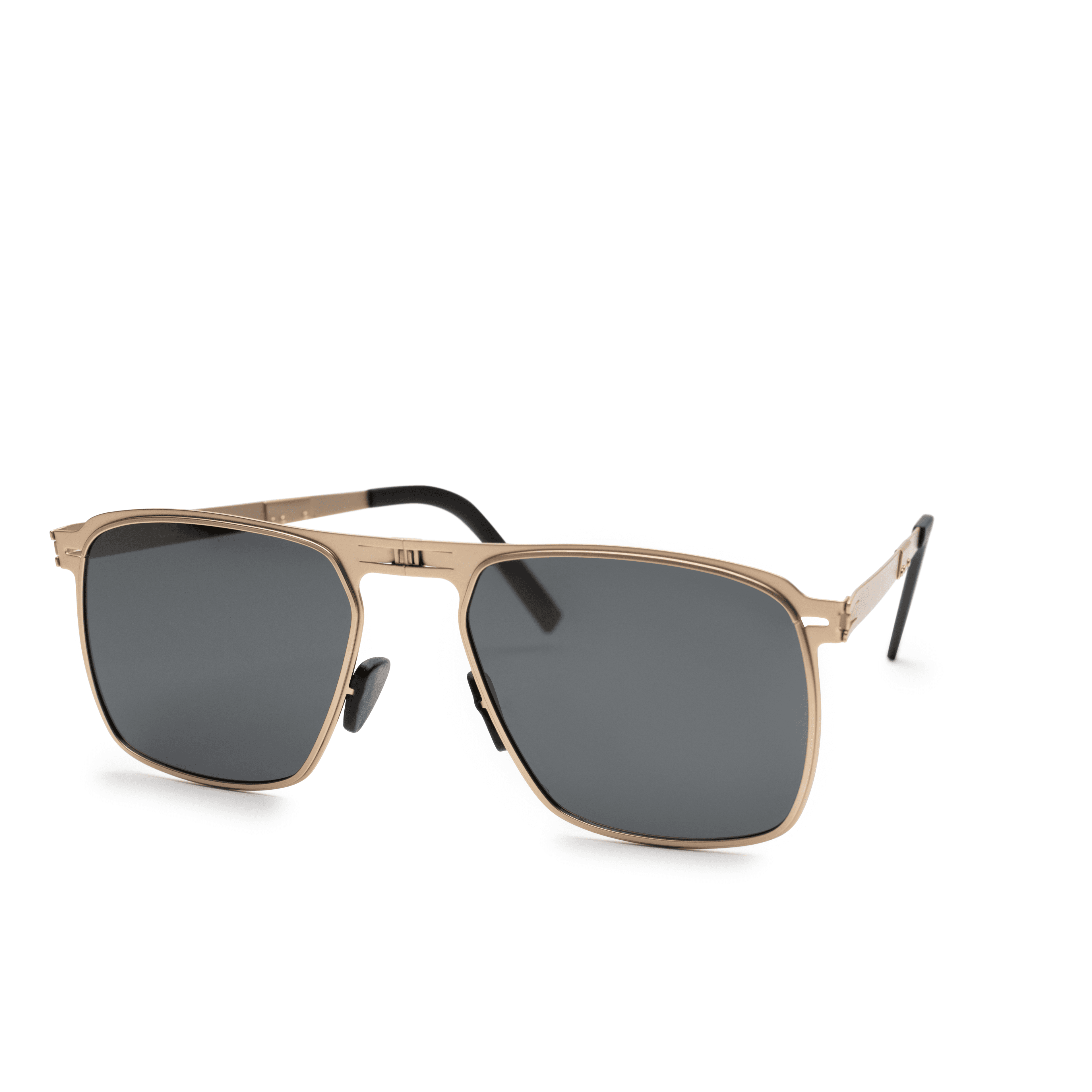 Fire Gold On Black Sunglasses