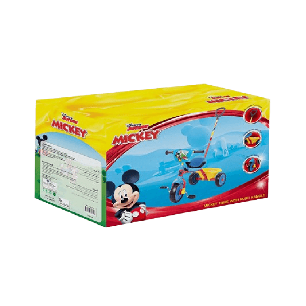Mickey Mouse Tricycle with Push Handle
