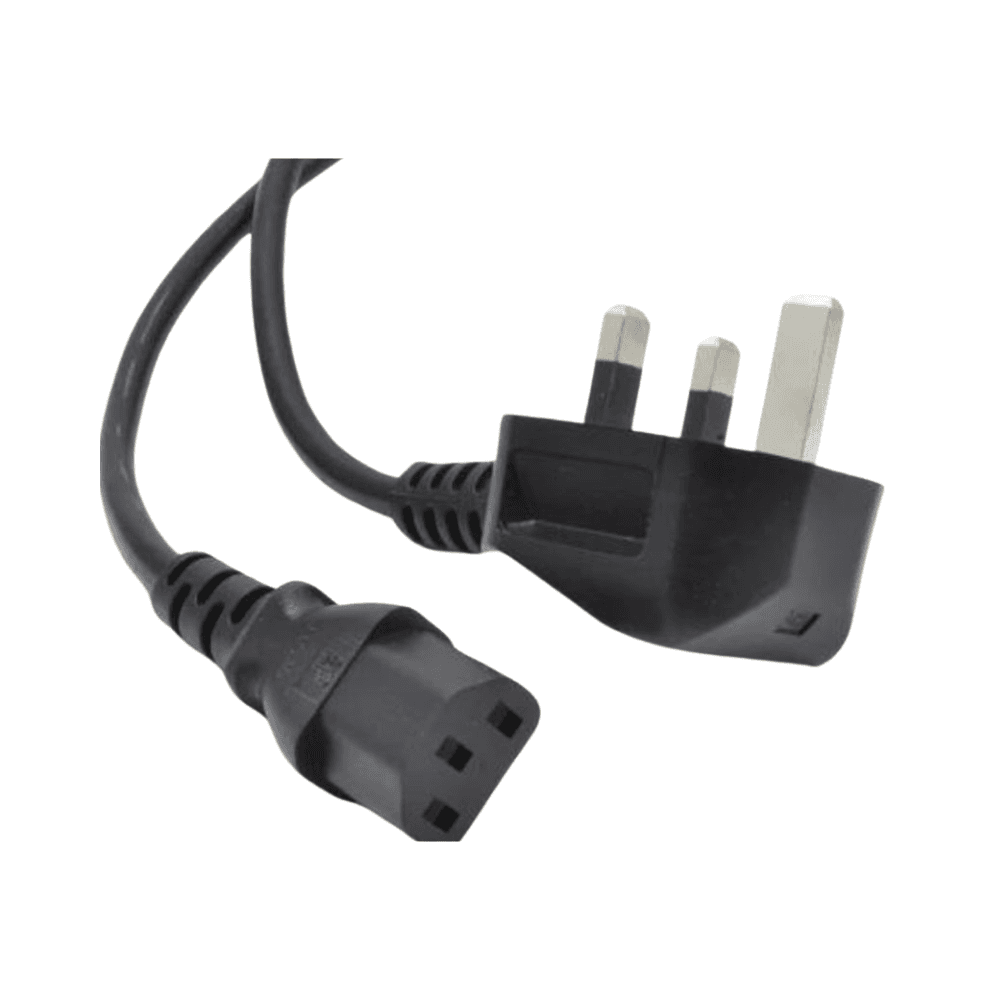 3 Pin PC Power Cable Black