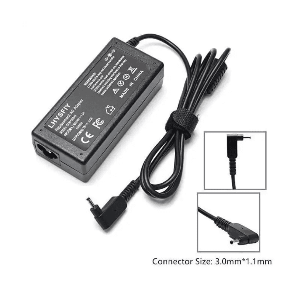 Asus 19V 2.37A 3.0mm 1.1mm Pin Laptop Charger