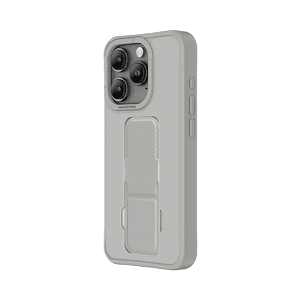 كفر AmazingThing Matte Pro لايفون 15 برو / يدعم MagSafe / فيه مسكة و ستاند / رصاصي