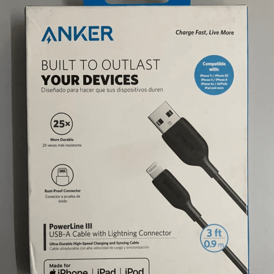 Anker 322 Usb-C To Lighting Cable With Nylon Cable 0.9M