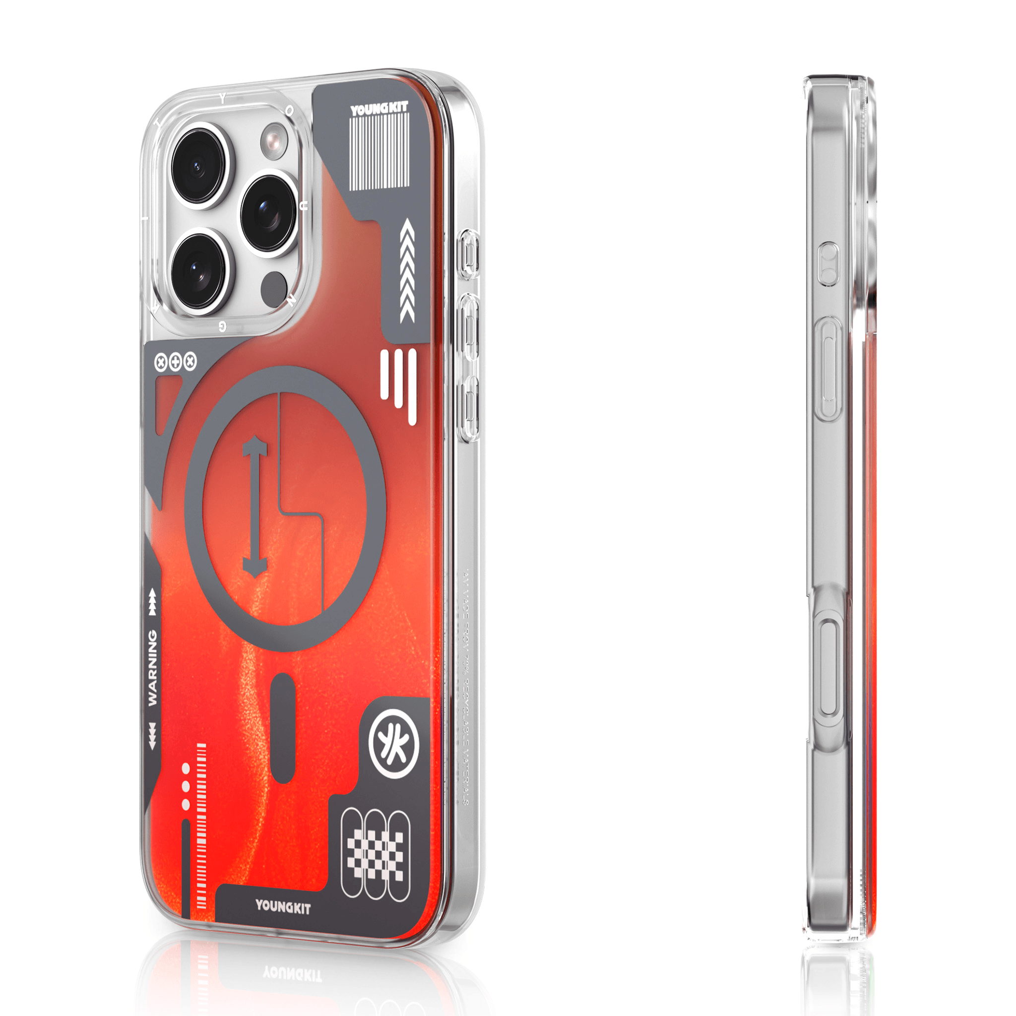 Youngkit Galaxy Symphony Series (Magnetic Style)Iphone 16 Pro Max
 Yhhccx002-Meteor Orange