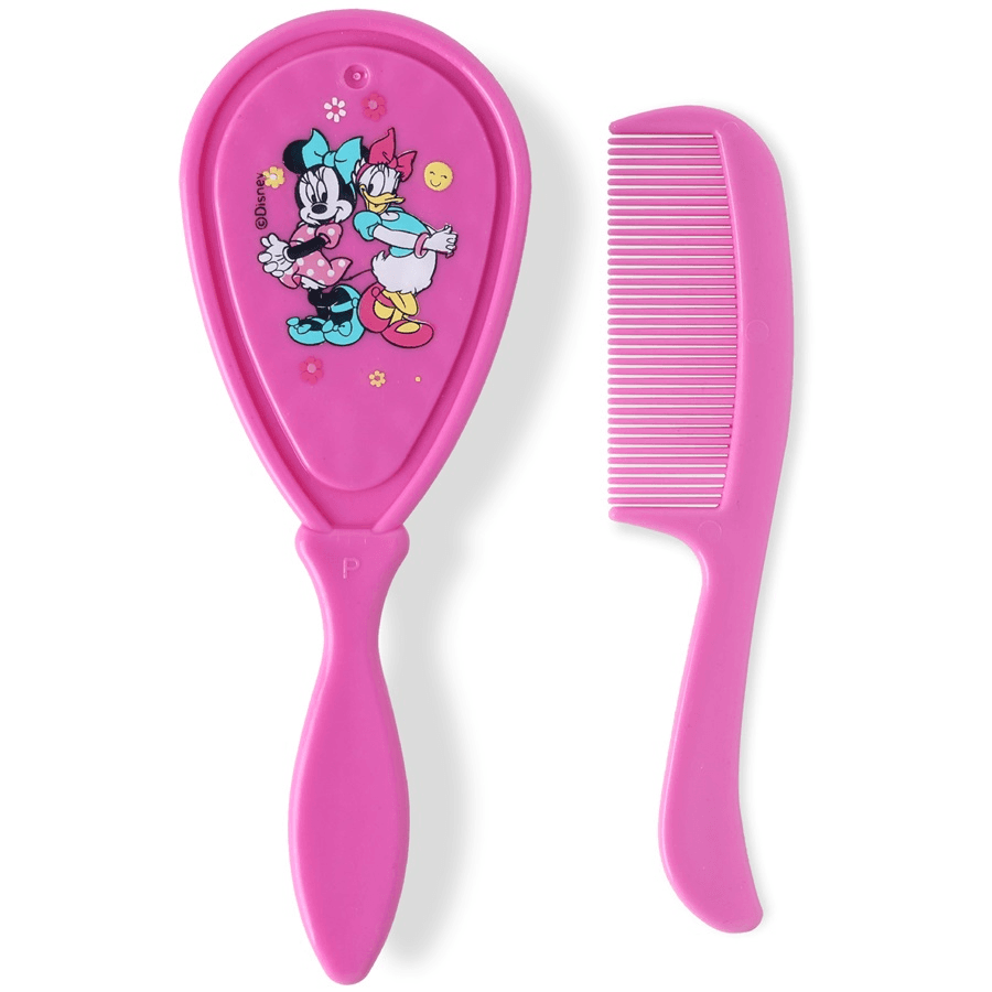 Disney Minnie Mouse Baby Hair Comb And Brush Set (Pink)