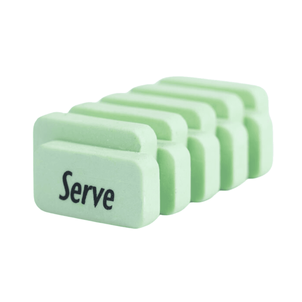 Serve Steps Eraser - Pastel Green