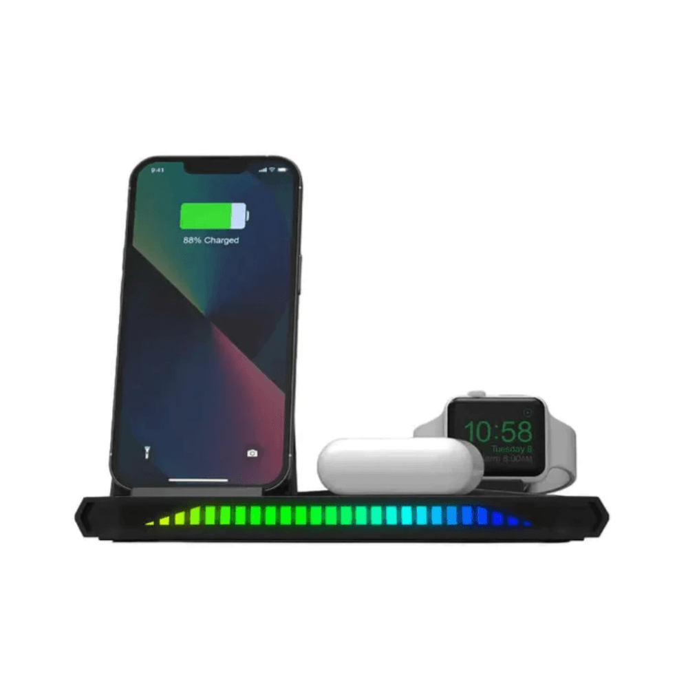 Twisted Minds 3 in 1 Sound Pickup RGB Wireless Charger