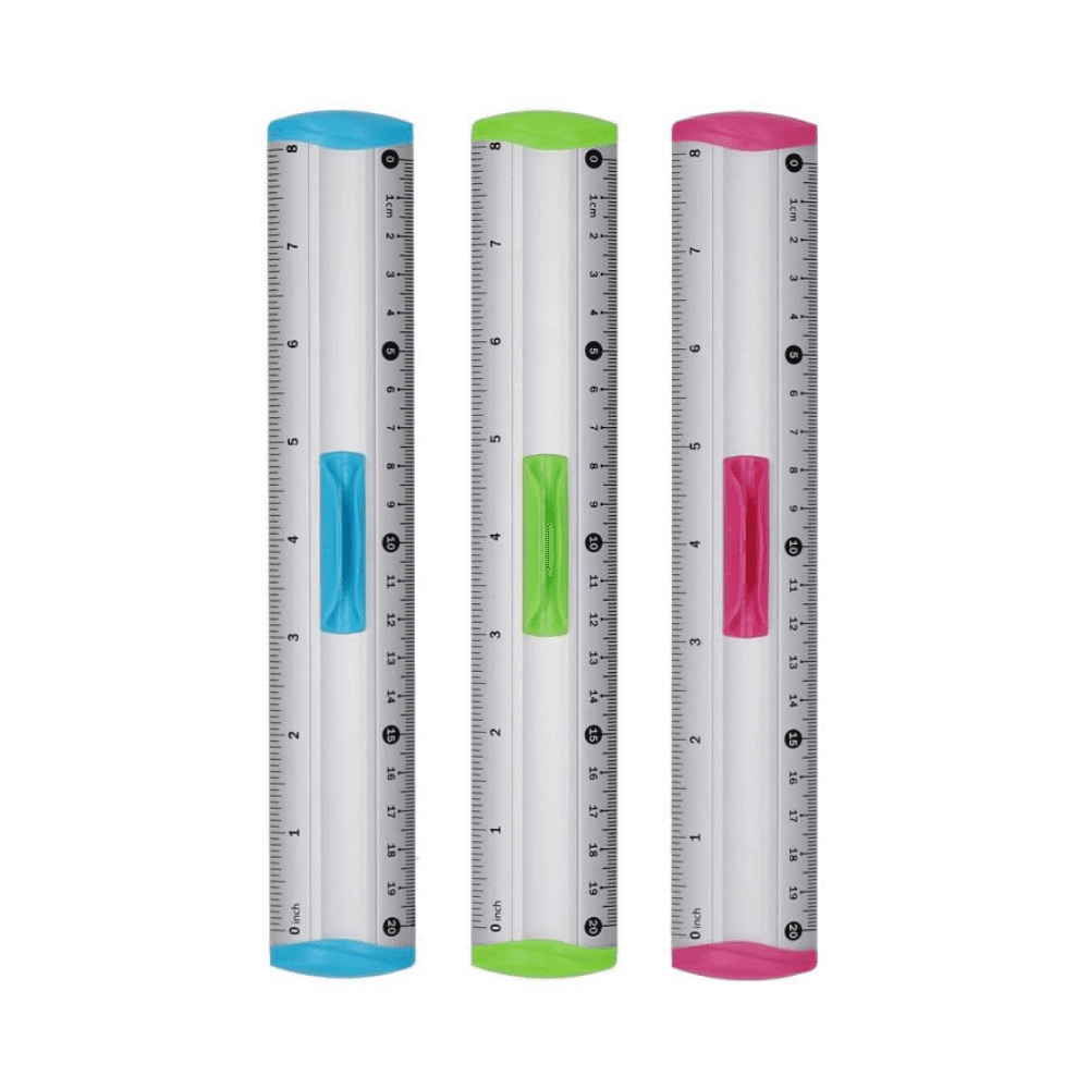 Keyroad Aluminium Ruler 20cm 12Pcs Kr971538
