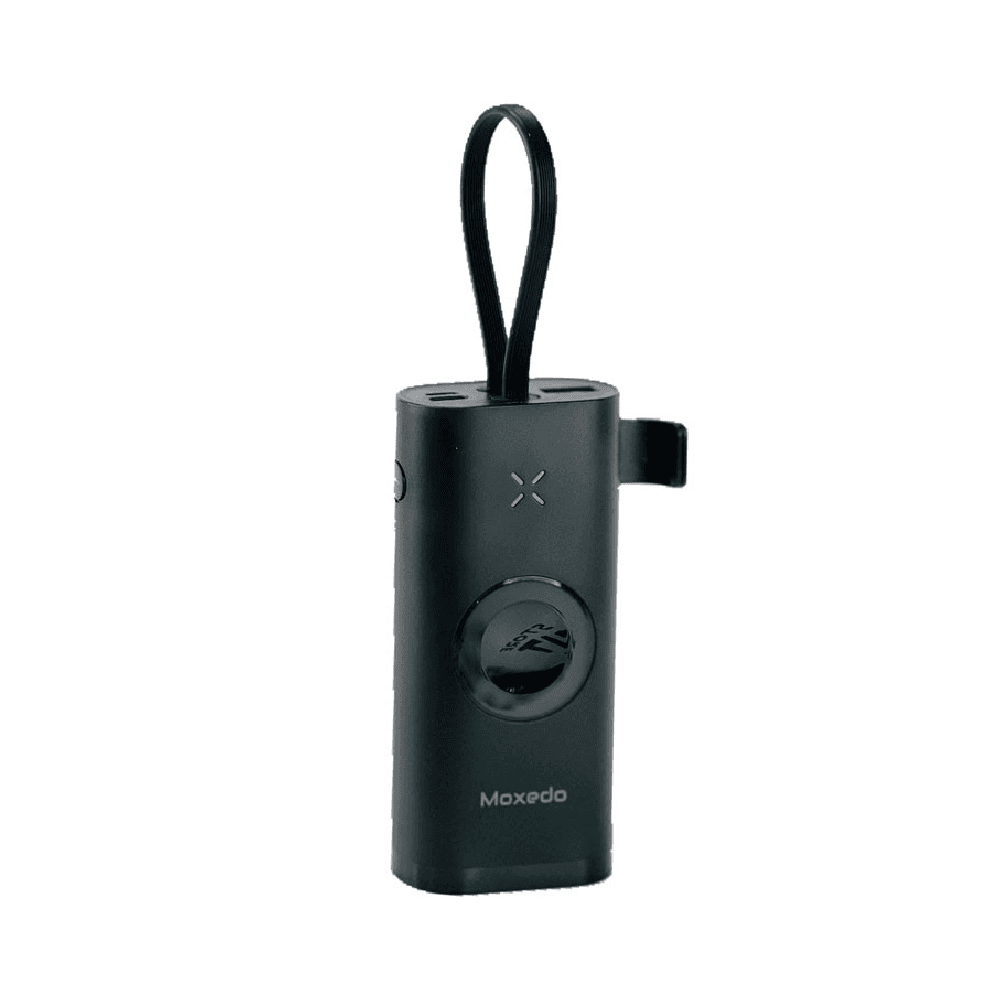 Moxedo Ultra Compact 10000 mAh Power Bank With Built In Apple Watch Charger & Fast iPhone Cable