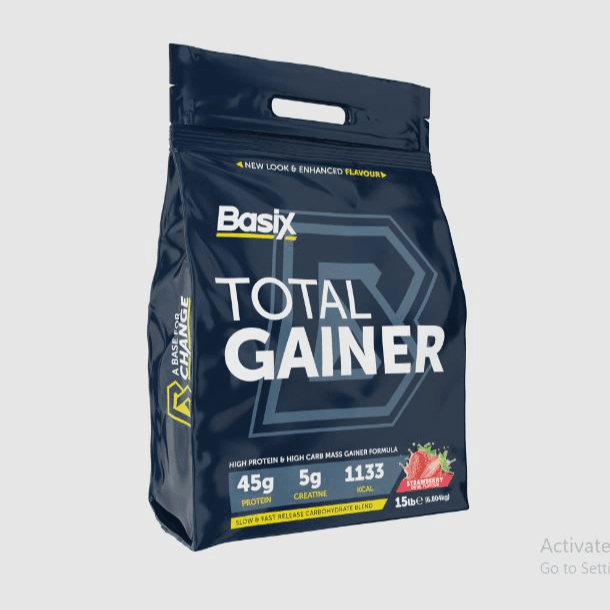 Basix Total Gainer Strawberry Swirl 15Lbs