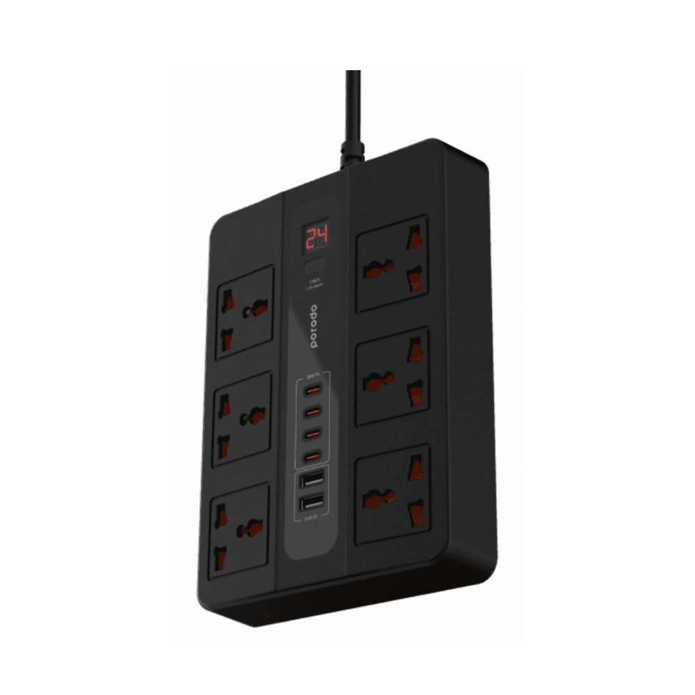 Porodo Multi-Port Super Hub 4 USB-C 2 USB-A 3m