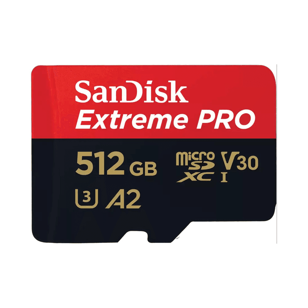 بطاقة ذاكرة SanDisk Extreme Pro UHS-I microSDXC سعة 512 جيجابايت مع محول SD