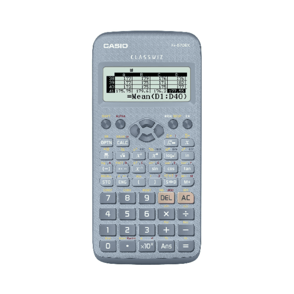 Casio 552 Functions Scientific Calculator FX-570EX-BU-W-DH