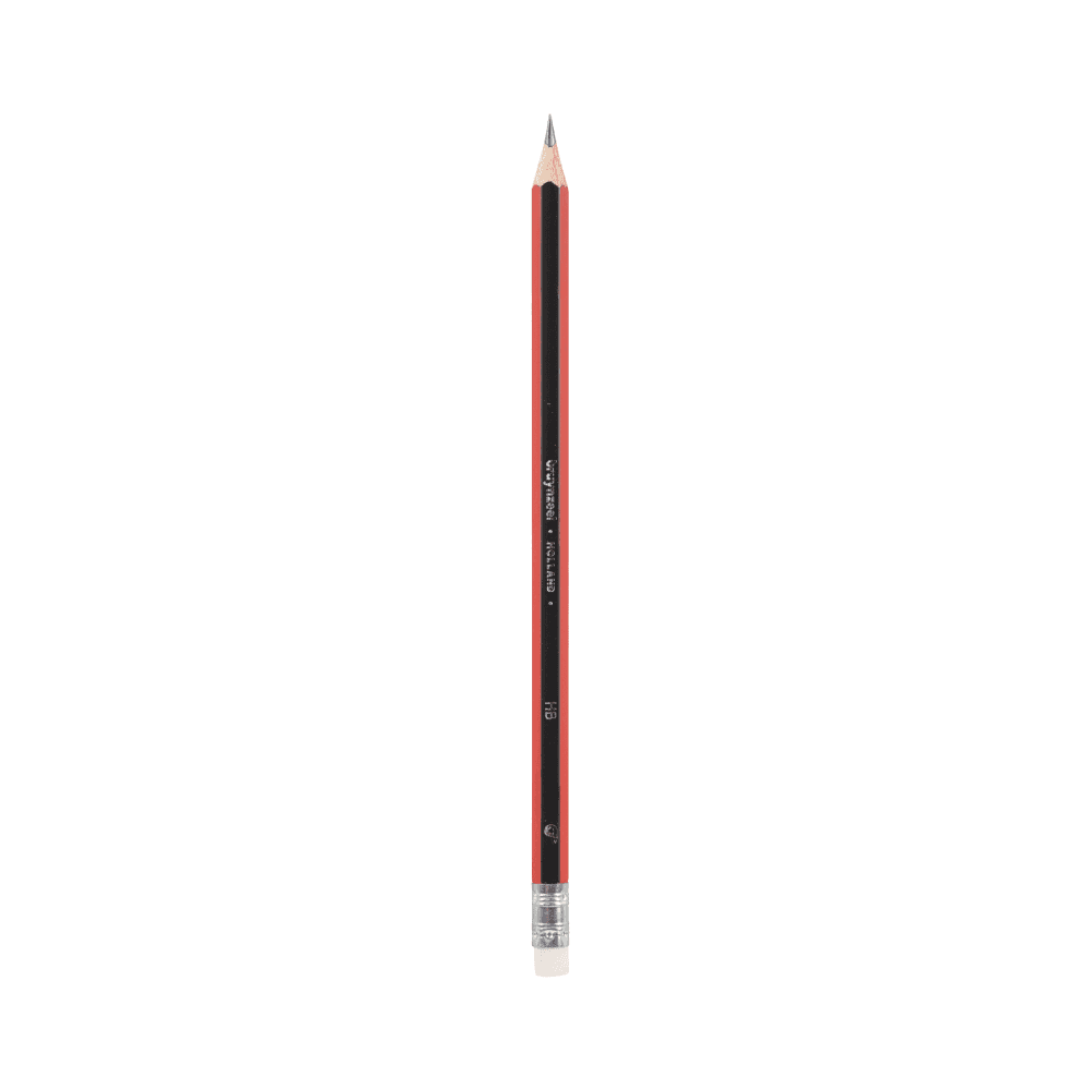 Bruynzeel Wood Graphite Pencil HB Eraser Tip - Black