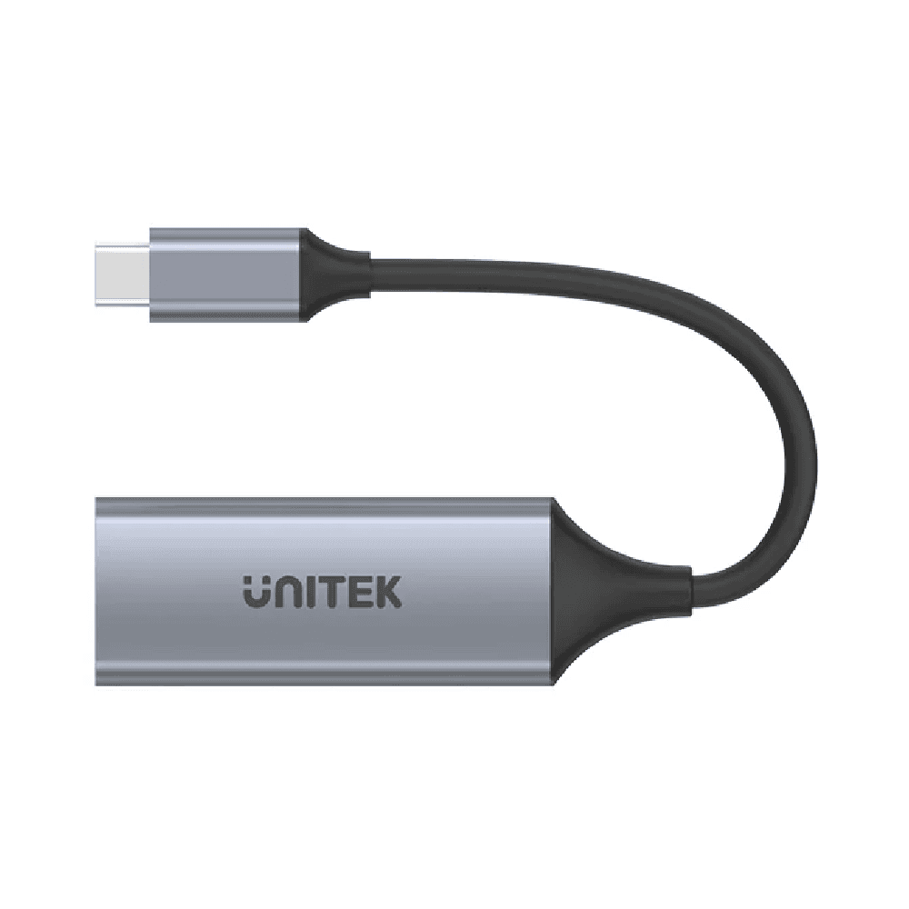 وصلة Unitek لتحويل مدخل USB تايب سي الى مدخل انترنت Ethernet - 4894160042774