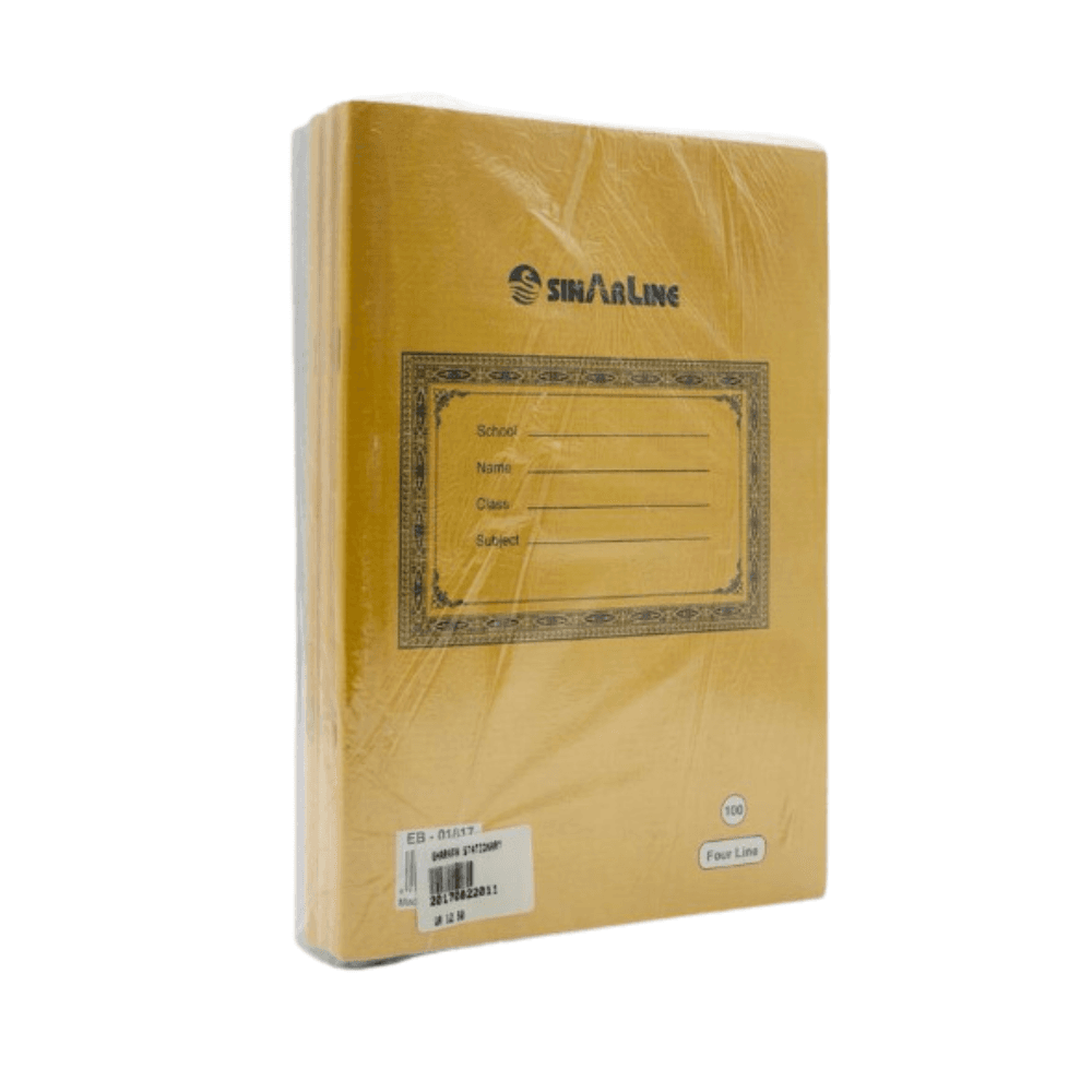 Sinarline 4 Line English Book 100 Sheets X6 Eb-01817