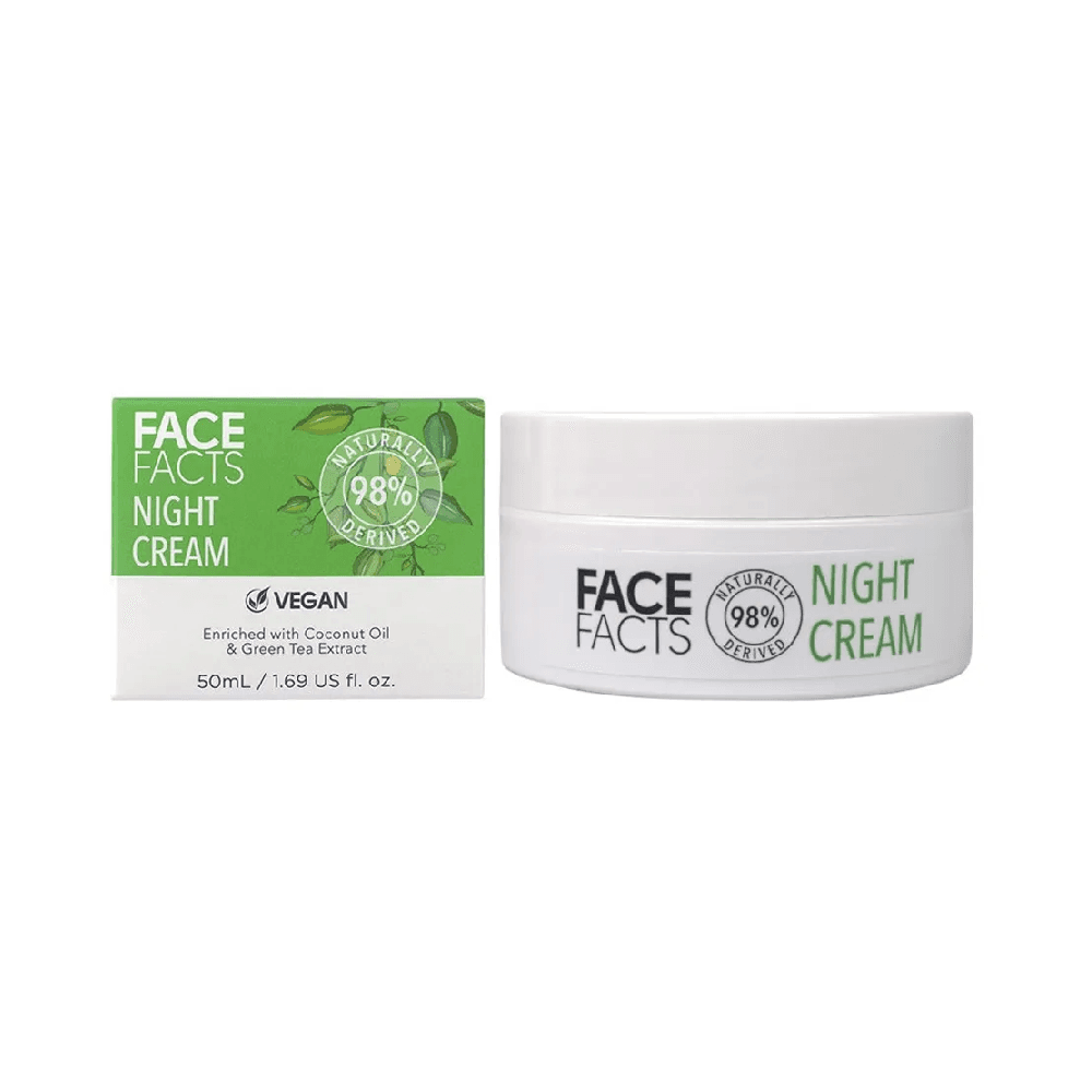 Face Facts Coconut Oil & Green Tea Night Cream 50ml