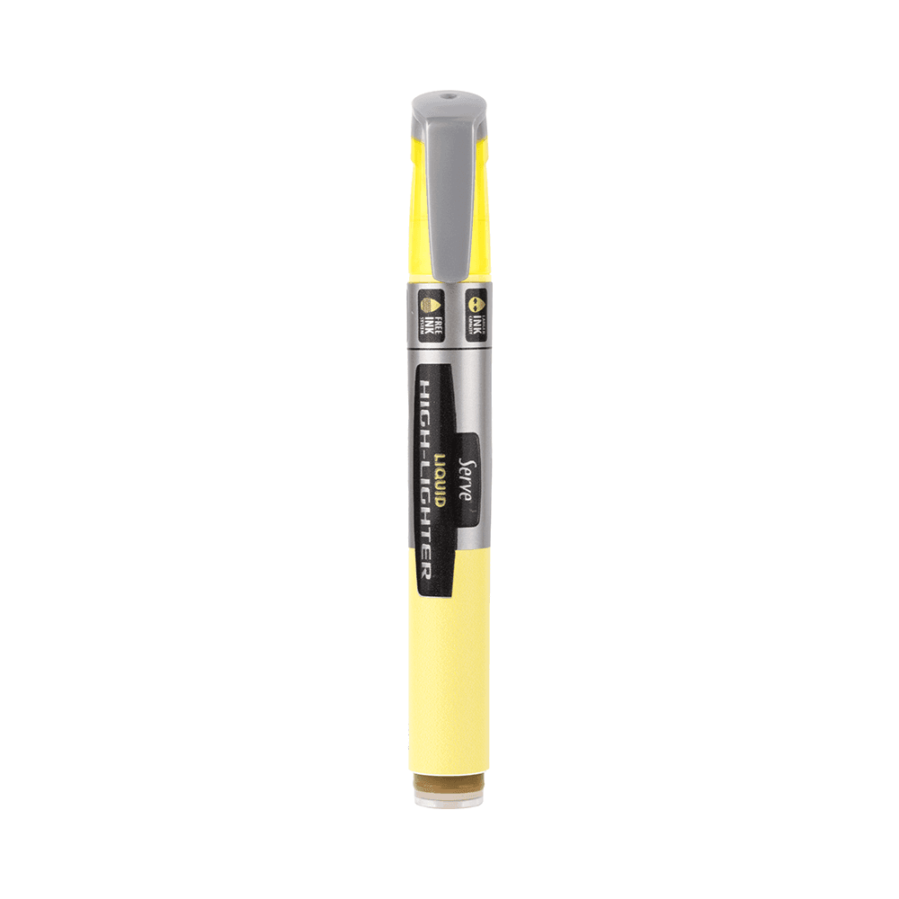 Serve Liquid Ink Highlighter - Pastel Yellow