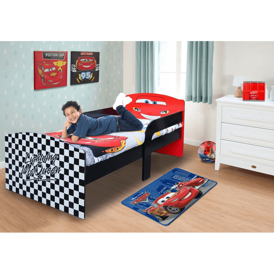Disney Delta Disney Cars Wooden Bedframe Lightning Mcqueen